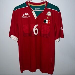 Mexico Team Jersey Hector Herrera Mens Large Red 2012 Olympics Atletica Champs
